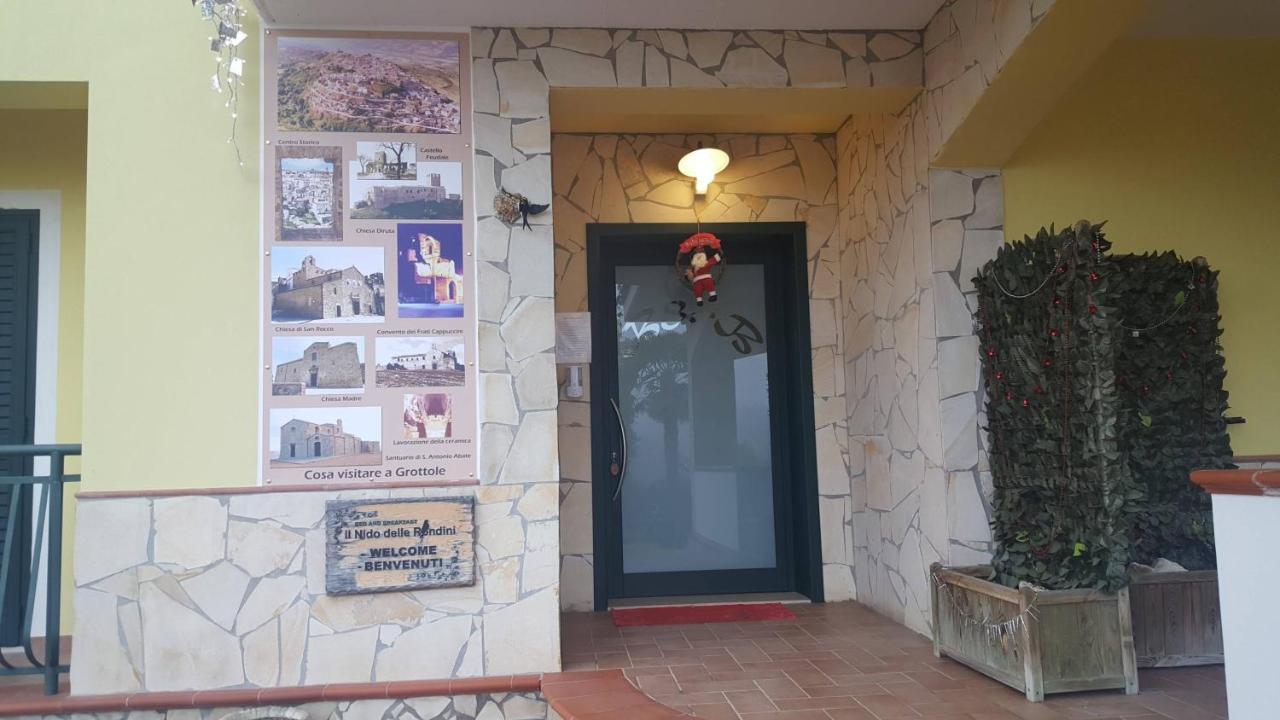 לינה וארוחת בוקר Grottole Il Nido Delle Rondini מראה חיצוני תמונה